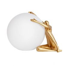 Woman lampa stołowa E27 12W złota matowa